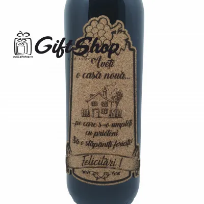 Aveti o casa noua, vin rosu cabernet sauvignon, demisec, 750ml, 13.5% alcool