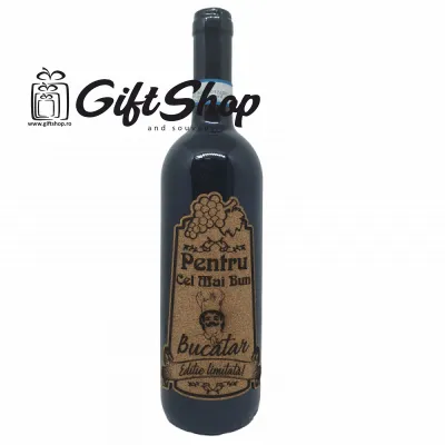Pentru cel mai bun bucatar, editie limitata, vin rosu cabernet sauvignon, demisec, 750ml, 13.5% alcool