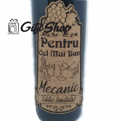 Pentru cel mai bun mecanic, editie limitata, vin rosu cabernet sauvignon, demisec, 750ml, 13.5% alcool