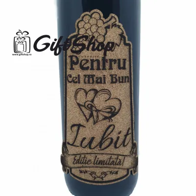 Pentru cel mai bun iubit, editie limitata, vin rosu cabernet sauvignon, demisec, 750ml, 13.5% alcool