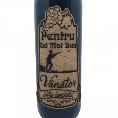 Pentru cel mai bun vanator, eticheta pluta cu mesaj