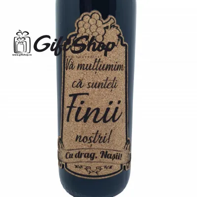 Va multumim ca sunteti finii nostri, editie limitata, vin rosu cabernet sauvignon, demisec, 750ml, 13.5% alcool
