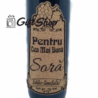 Pentru cea mai buna sora, editie limitata, vin rosu cabernet sauvignon, demisec, 750ml, 13.5% alcool