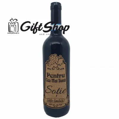 Pentru cea mai buna sotie, editie limitata, vin rosu cabernet sauvignon, demisec, 750ml, 13.5% alcool