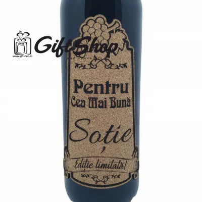 Pentru cea mai buna sotie, editie limitata, vin rosu cabernet sauvignon, demisec, 750ml, 13.5% alcool