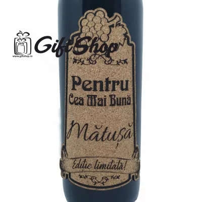 Pentru cea mai buna matusa, editie limitata, vin rosu cabernet sauvignon, demisec, 750ml, 13.5% alcool