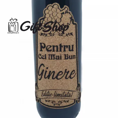 Pentru cel mai bun ginere, editie limitata, vin rosu cabernet sauvignon, demisec, 750ml, 13.5% alcool