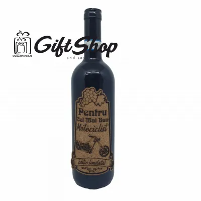 Pentru cel mai bun motociclist retro, editie limitata, vin rosu cabernet sauvignon, demisec, 750ml, 13.5% alcool