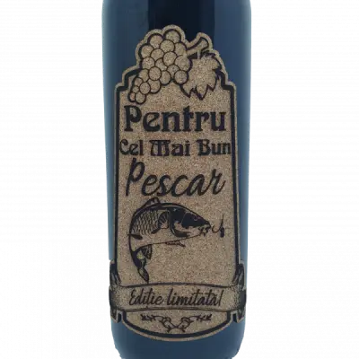 Pentru cel mai bun pescar, model 2, eticheta pluta cu mesaj