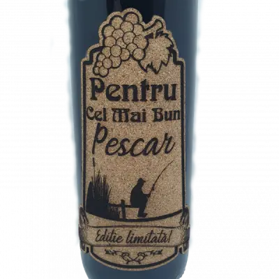 Pentru cel mai bun pescar, model 3, eticheta pluta cu mesaj
