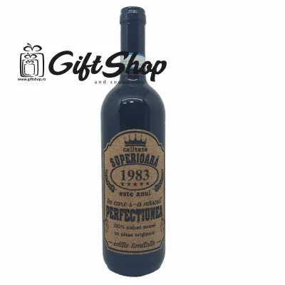 1983 este anul in care s-a nascut perfectiunea, editie limitata, vin rosu cabernet sauvignon, demisec, 750ml, 13.5% alcool
