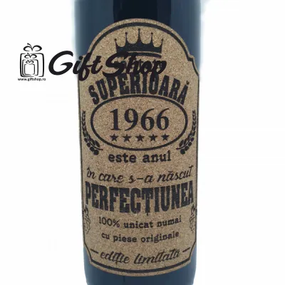 1966 este anul in care s-a nascut perfectiunea, editie limitata, vin rosu cabernet sauvignon, demisec, 750ml, 13.5% alcool