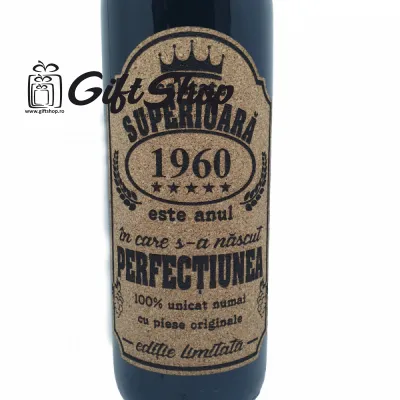1960 este anul in care s-a nascut perfectiunea, editie limitata, vin rosu cabernet sauvignon, demisec, 750ml, 13.5% alcool